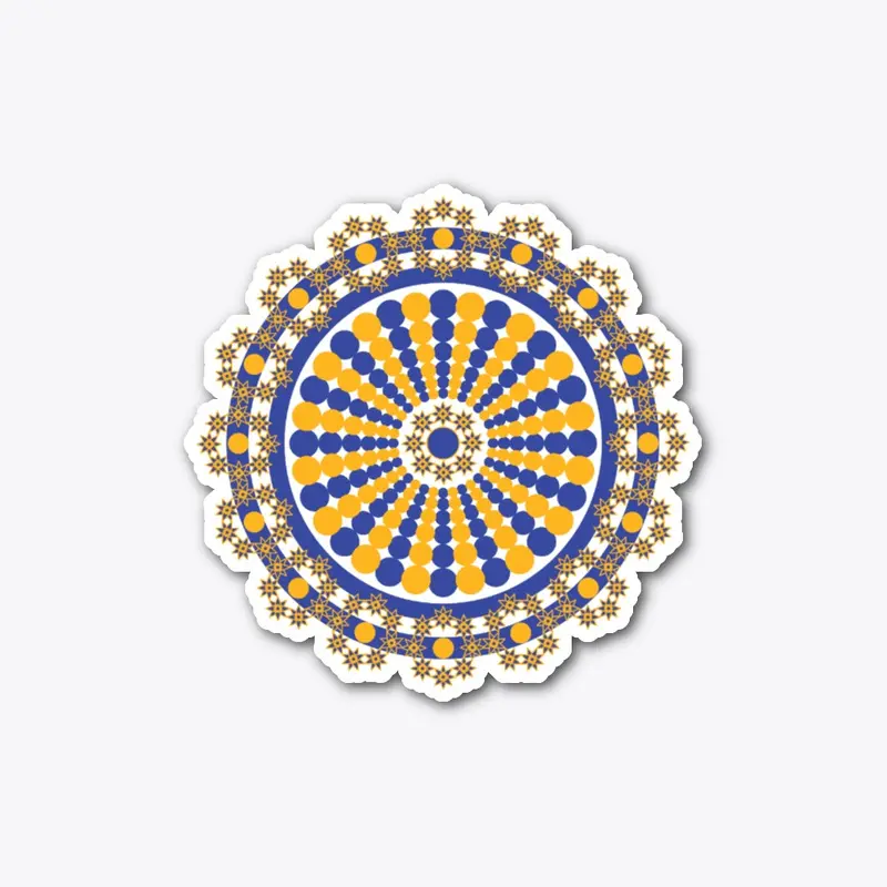 Yellow & Blue Mandala