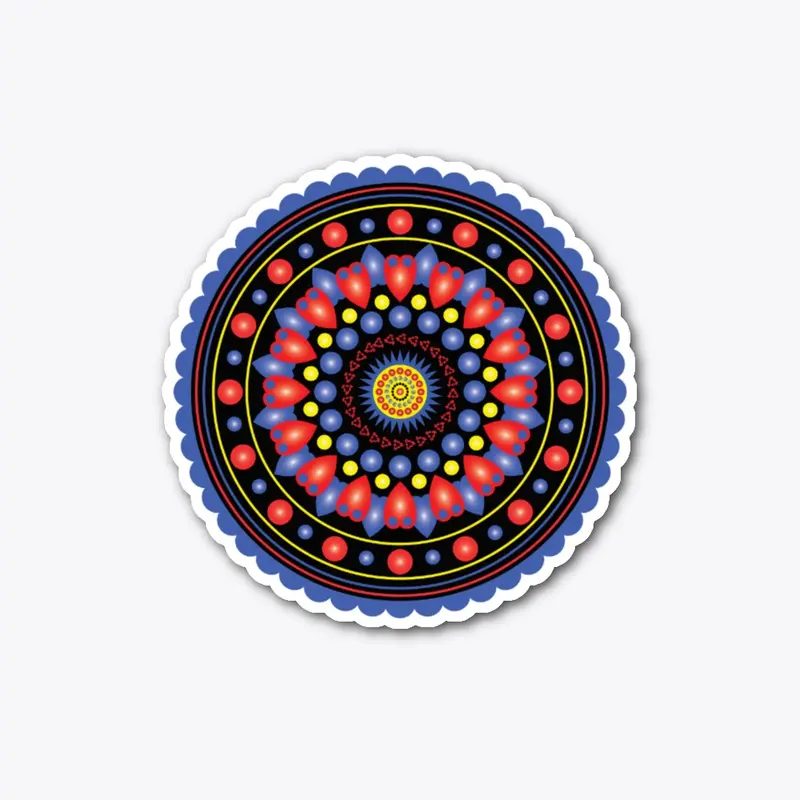 Red Yellow Blue Mandala