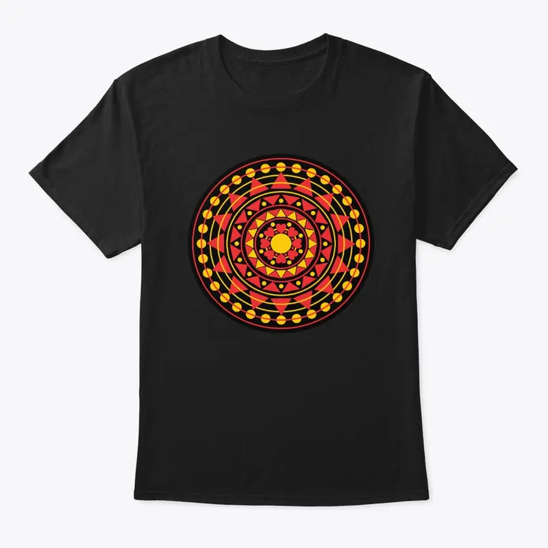 Red and Yellow Mandala