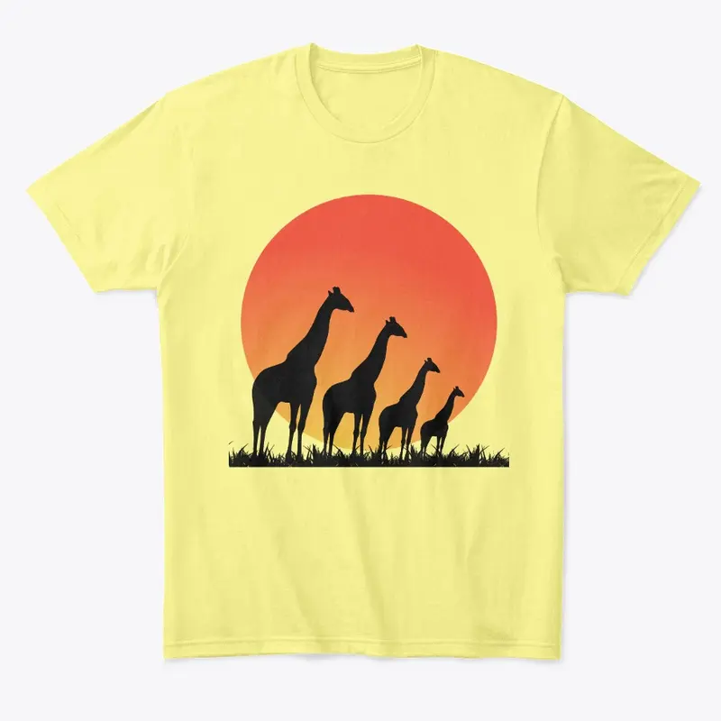 Giraffe Sunset